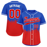 Custom Blue Red City Edition Personalized Authentic Baseball Jersey BSBJ01-D017129